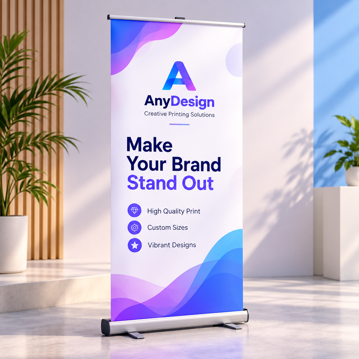 Custom printed banner